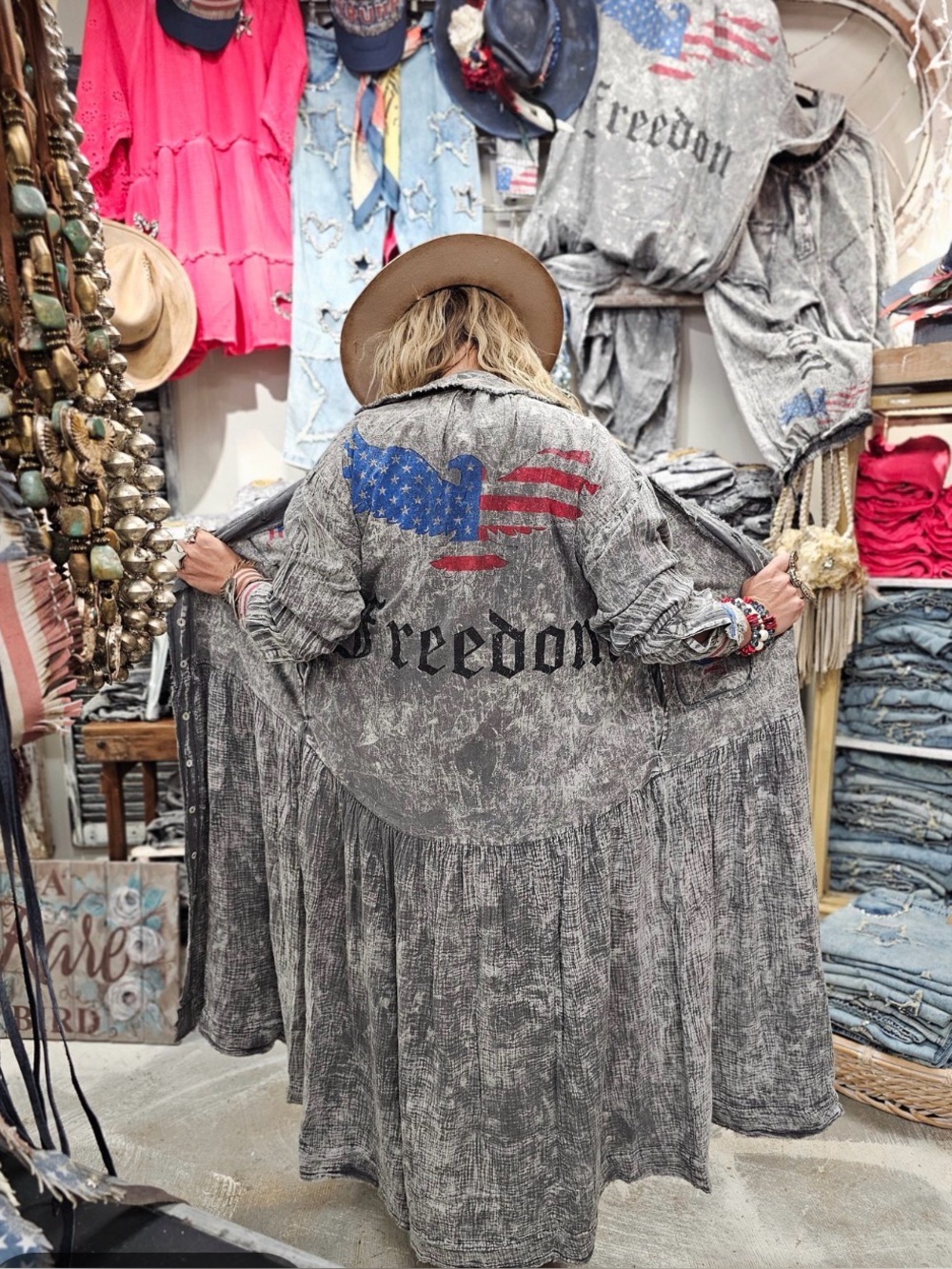 “Set” Freedom Duster/Dress & Pants Bundle